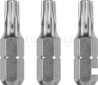 Schroefbits Torx 25mm - 3 stuks - Torx 40 van KWB – productafbeelding 1 van 3