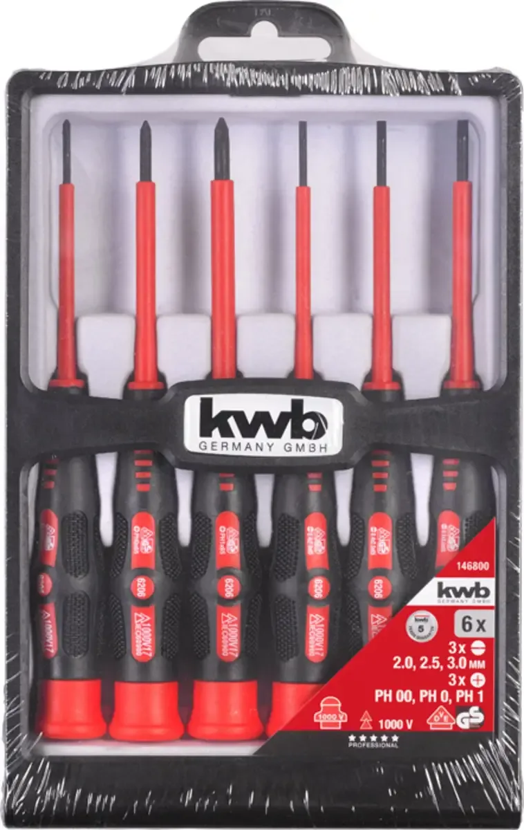 Schroevendraaierset van KWB, Kleurloos – productafbeelding 2 van 2