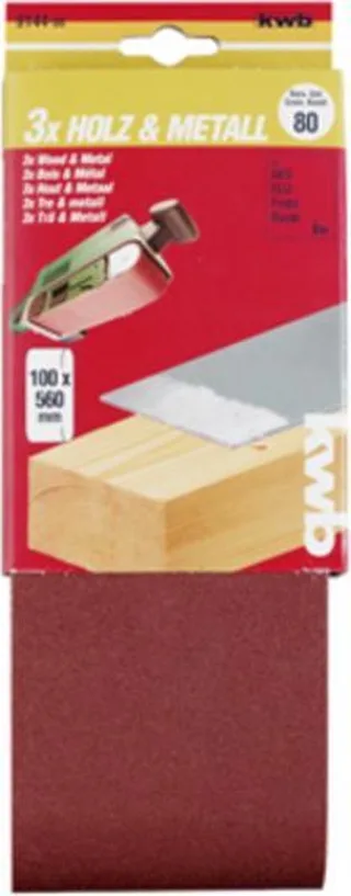 Schuurband 100 x 560 mm, K100 by KWB – product image 1 of 3