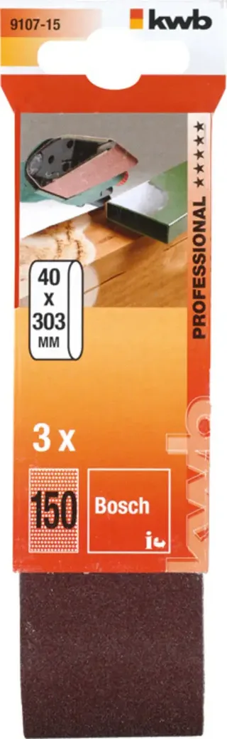 Schuurband 40 x 305 mm, k150 de KWB – image du produit 3 sur 3
