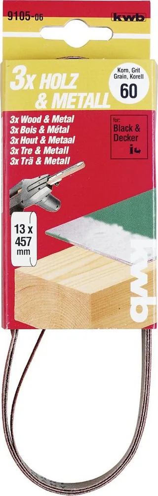 Schuurbanden - 3 stuks - 13x457mm Korrel K40 by KWB – product image 1 of 3