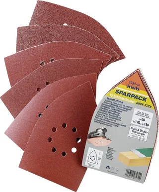 schuurschijf 107 x 175 mm - Assorti - Klittenbandhechting - 493470 - 12 stuks de KWB – image du produit 1 sur 3