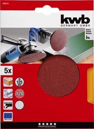 Schuurschijf 125 mm, k120 by KWB – product image 1 of 3