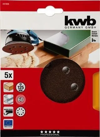 Schuurschijf 125 mm, k60 de KWB – image du produit 1 sur 3