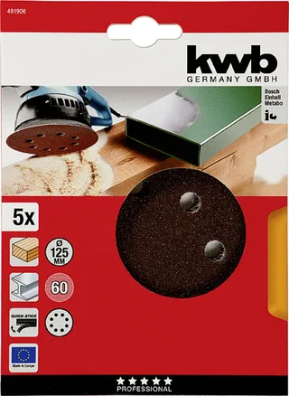 Schuurschijf 125 mm, k60 de KWB – image du produit 3 sur 3