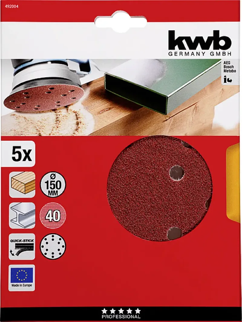 schuurschijf � 150 mm K40 von KWB – Produktbild 3 von 3