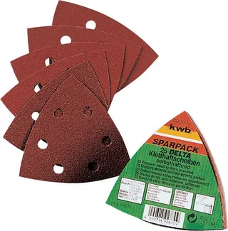 schuurschijf Delta 93 x 93 mm - Assorti - Klittenbandhechting - 492870 - 20 stuks von KWB – Produktbild 1 von 3