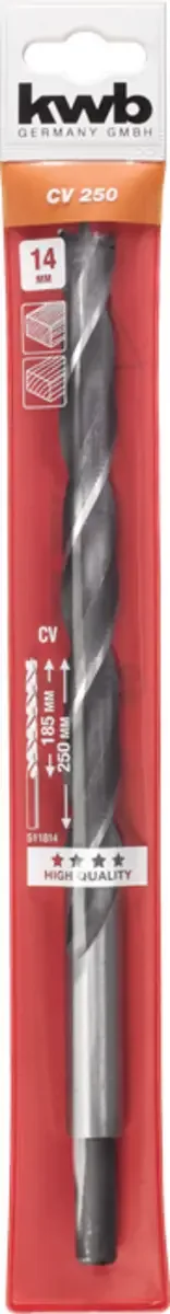kwb 511814 Foret pour le bois 1 pièce 14 mm Longueur totale 250 mm 1 pc(s) de KWB – image du produit 3 sur 3