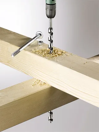 slangenboor Ø 24 x 235 mm - Centreerpunt - Professional line - Zeskantschacht - 042224 van KWB – productafbeelding 2 van 3