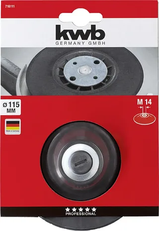 Steunschijf voor Haakse Slijper 115 mm M14 von KWB – Produktbild 3 von 3