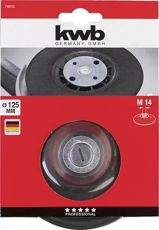 Steunschijf voor haakse slijper 125 mm M14 by KWB – product image 3 of 3