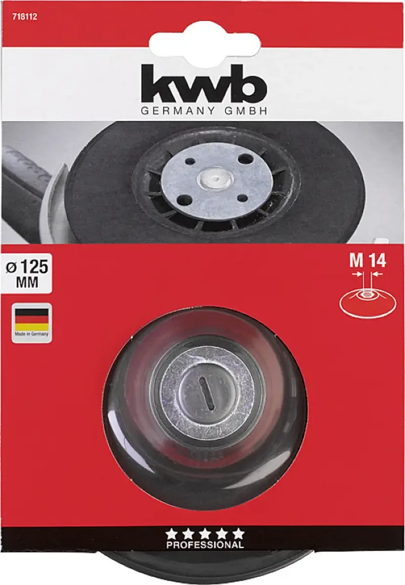 Steunschijf voor haakse slijper 125 mm M14 by KWB – product image 3 of 3