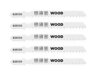 Stichsägeblatt kwb 5x Stichsägeblätter Laminat (geeignet für Laminat, Hartholz, Bi-Me, 5x Stichsägeblätter für Laminat (für Laminat, Hartholz, Bi-Metall) fra KWB – produktbillede 1 af 2
