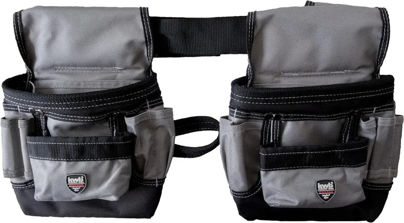 Werkzeugset Gürtelt. 2tlg., m. Nyl.Gürt., Werkzeug-Tasche (2-teilig, mit Nylon-Gürtel), 19 x 8.5 x 21 cm de KWB – image du produit 1 sur 5