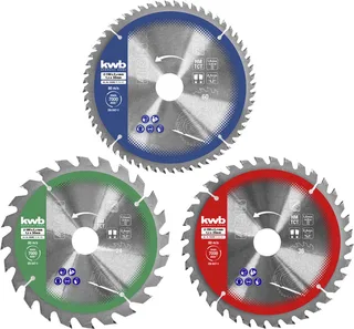 Zaagblad Set 250 x 30 mm 40/60/80Tands von KWB – Produktbild 1 von 3