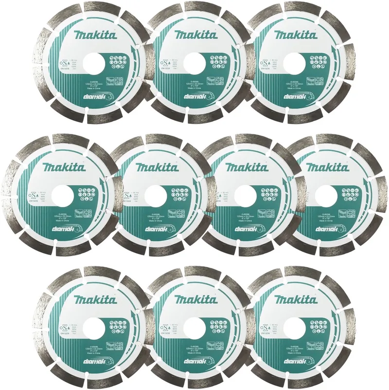 10x Diamak diamantzaagblad 125 x 22,23 mm ( 10x D-80086 ) de Makita – image du produit