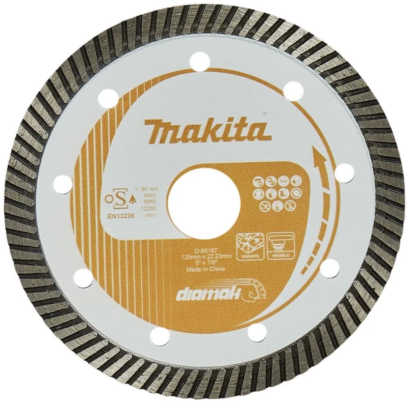 125 x 22,23 x 2,2 mm 20 mm Diamantschijf | + reduceerring - D-80167 de Makita – image du produit