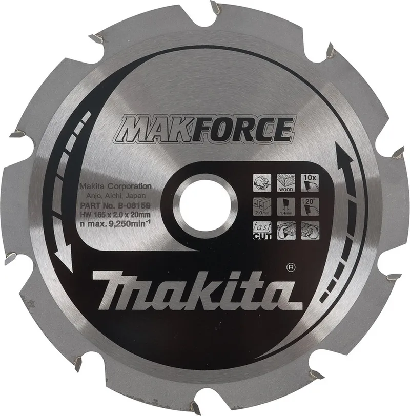 140 x 15,88 mm 18-tands Cirkelzaagblad Hout | Makforce - B-08137 van Makita – productafbeelding