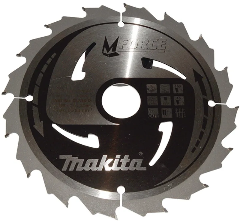 185 x 30 mm 16-tands Cirkelzaagblad Hout | Mforce - B-31968 by Makita – product image