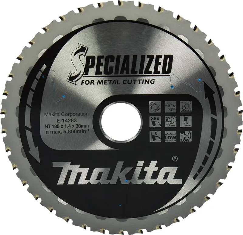 185 x 30 mm 38-tands Cirkelzaagblad Staal | Specialized - E-14283 by Makita – product image