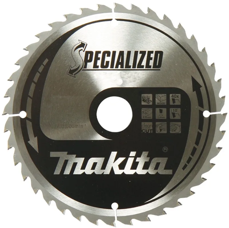 190 x 30 mm 12-tands Cirkelzaagblad Hout (bouw/constructie) | Specialized - B-33554 by Makita – product image