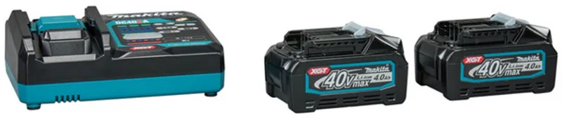 191L77-9 XGT 40V Max Starterset – 2x BL4040 4,0Ah Accu + DC40RA Snellader von Makita – Produktbild