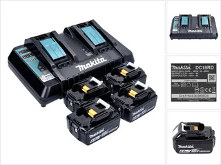 199485-6 18V Li-ion accu starterset (4x 6,0Ah) van Makita – productafbeelding 1 van 2