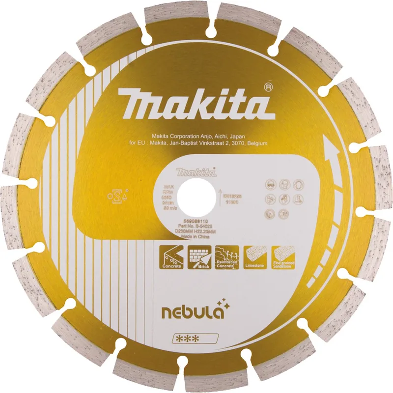 230x22,23x2,4mm Diamantschijf oranje - B-54025 van Makita – productafbeelding 1 van 2