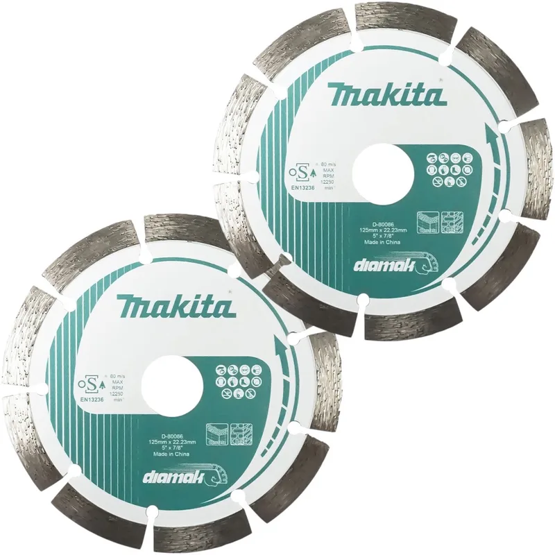 2x Diamak diamantzaagblad 125 x 22,23 mm ( 2x D-80086 ) de Makita – image du produit