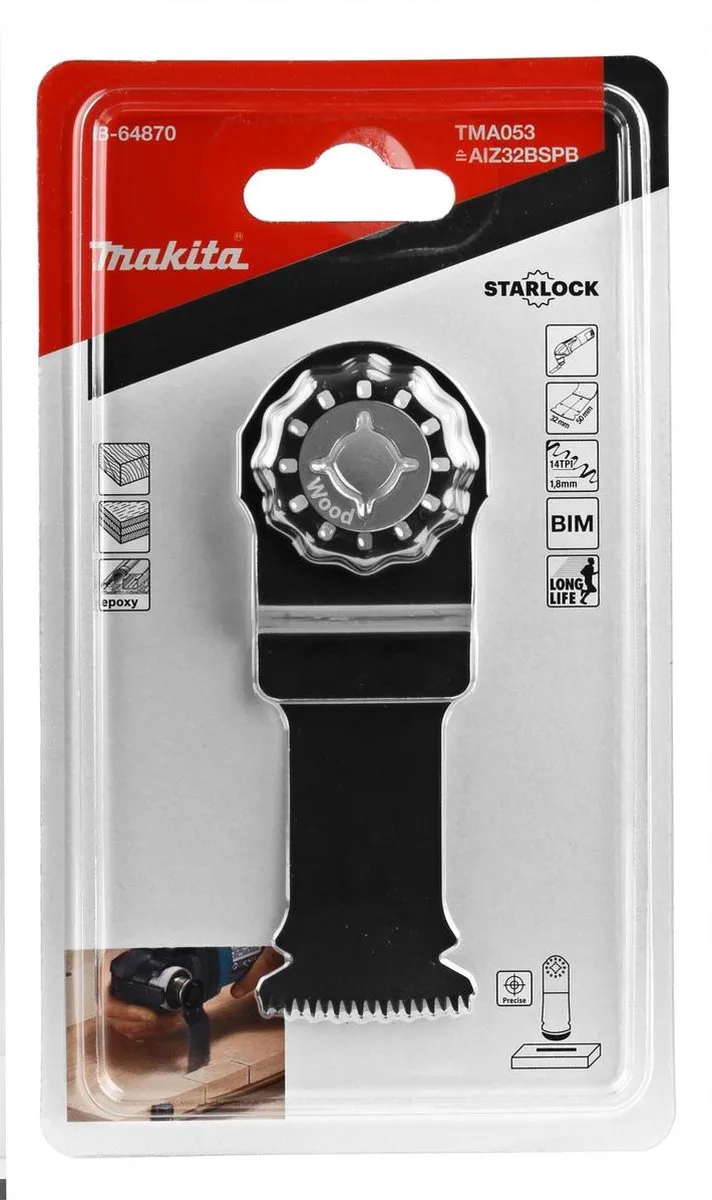 32mm Invalzaagblad hardhout - TMA053 - B-64870 von Makita – Produktbild
