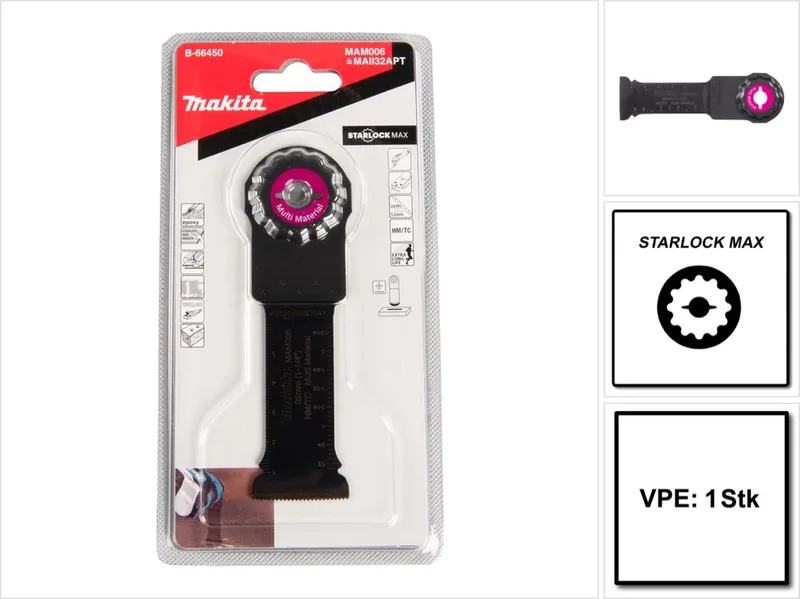 32x70mm Invalzaagblad multimateriaal - MAM006 - B-66450 de Makita – image du produit