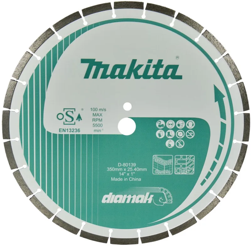350 x 25,4 x 3,2 mm Diamantschijf - D-80139 de Makita – image du produit