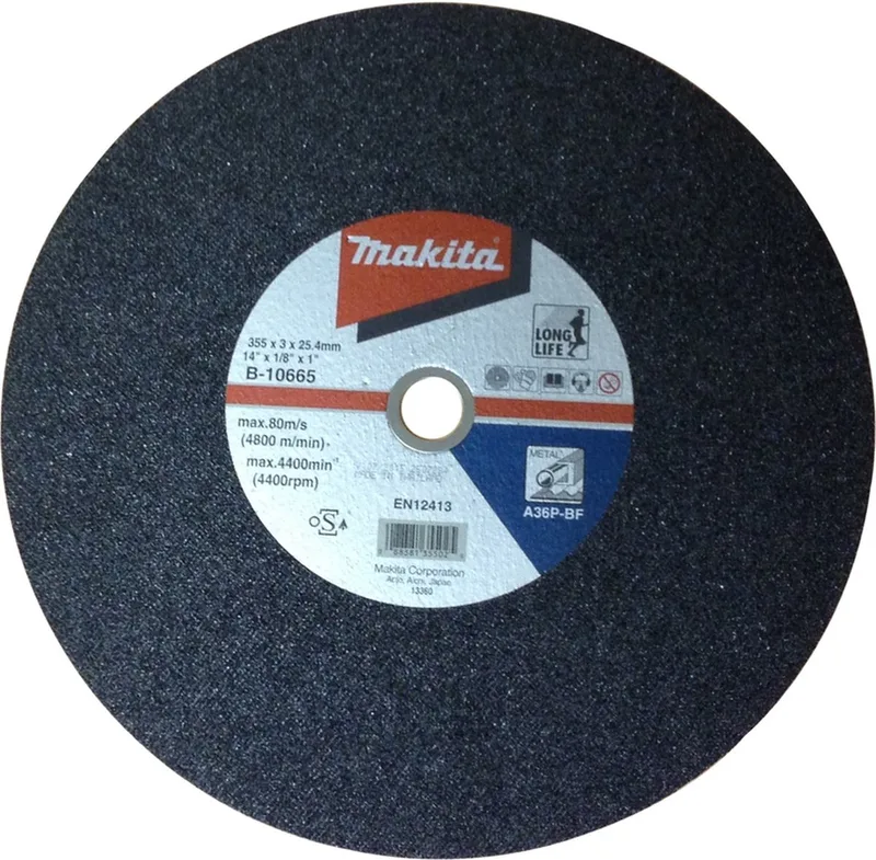 355 x 25,4 x 3,0 mm Doorslijpschijf staal | 5 stuks - B-10665-5 de Makita – image du produit
