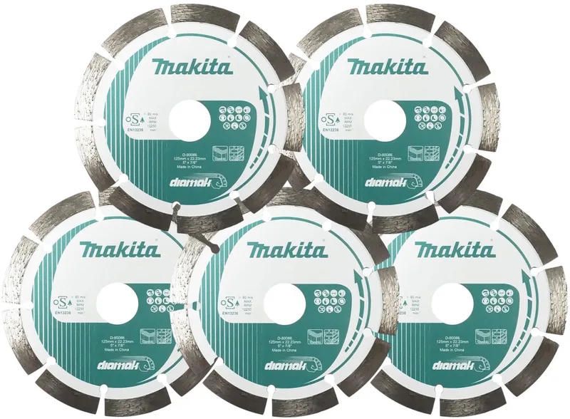5x Diamak diamantzaagblad 125 x 22,23 mm ( 5x D-80086 ) von Makita – Produktbild