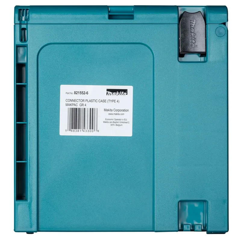 821552-6 Systainer Makpac IV - Mbox nummer 4 - Exclusief gereedschap van Makita, Turqoise – productafbeelding 3 van 4