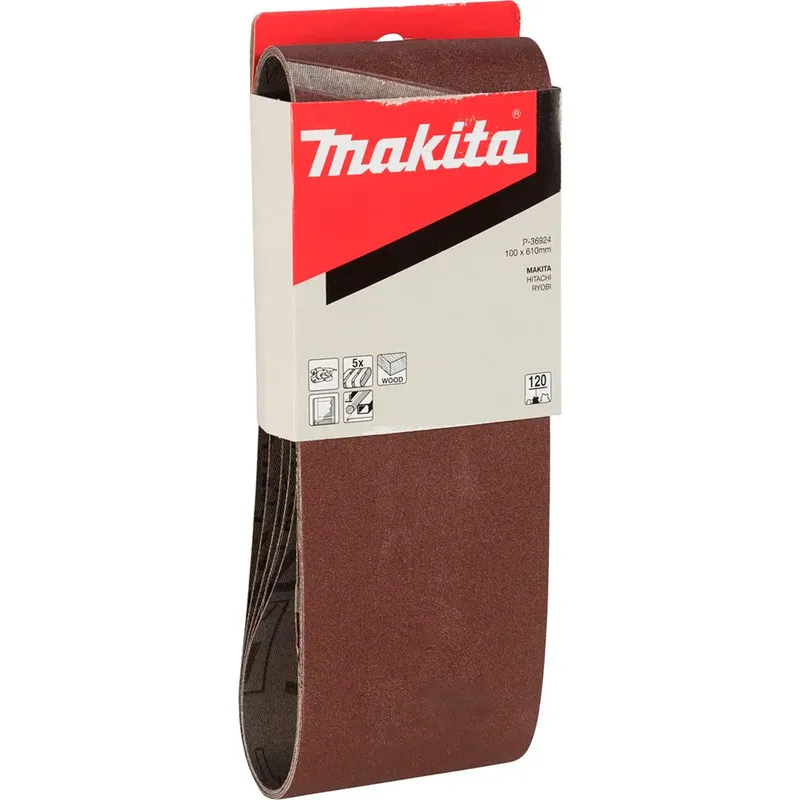 A120 100x610mm Schuurband (5 stuks) - P-36924 van Makita – productafbeelding 2 van 2