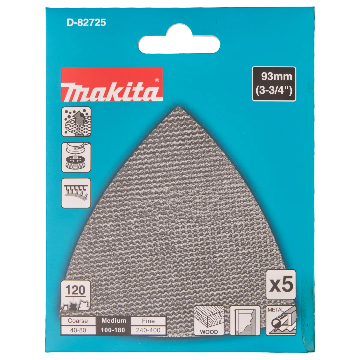 A120 94 mm Delta schuurgaasvel 3-K - D-82725 van Makita – productafbeelding