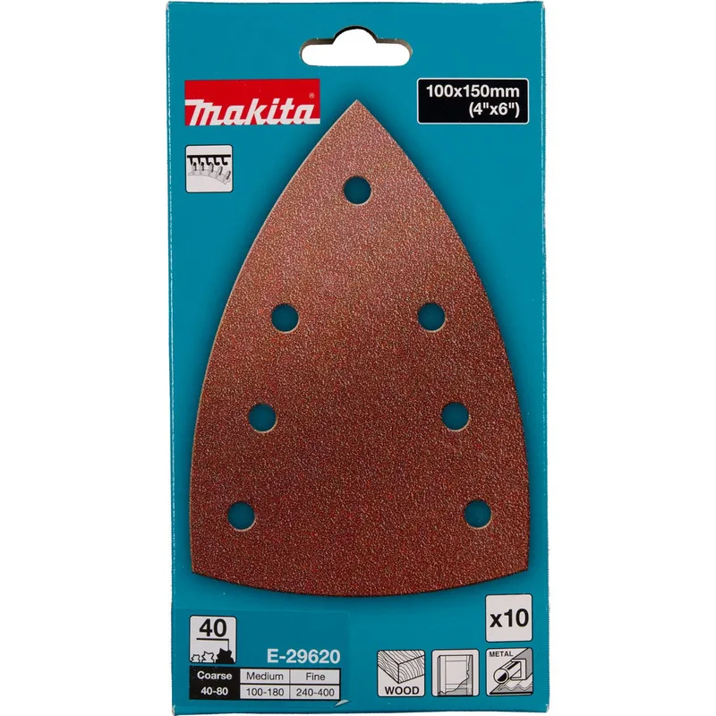 A40 100x150 Delta schuurvel (10 stuks) - E-29620 von Makita – Produktbild