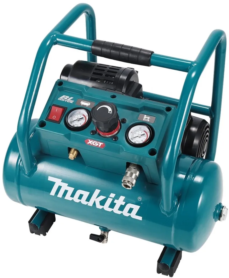 AC001GZ 40 V Max Compressor (accu compressor) van Makita, Turquoise – productafbeelding