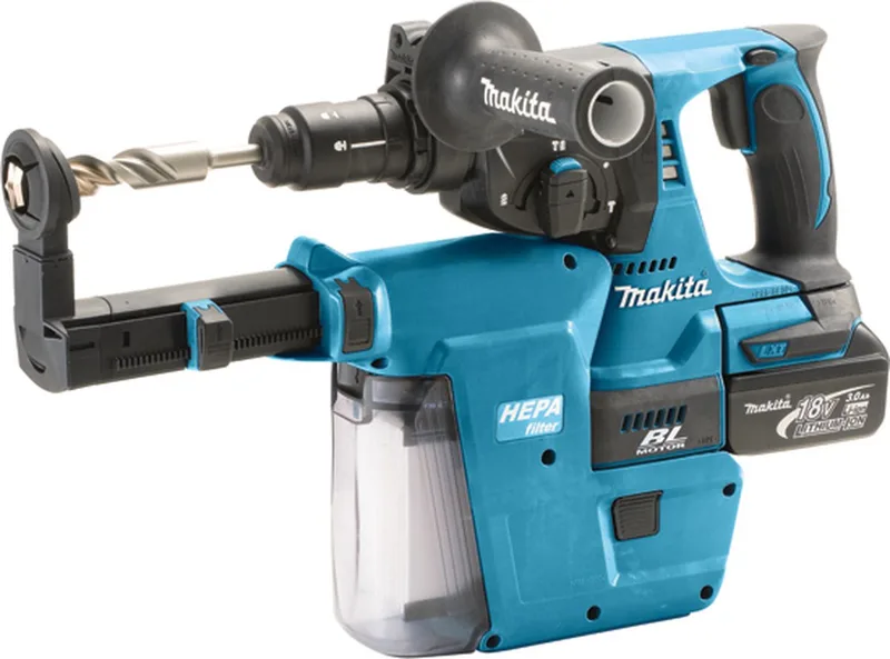 Accu Boorhamer DHR243RFJV - 18 V - Met Stofafzuiging von Makita – Produktbild