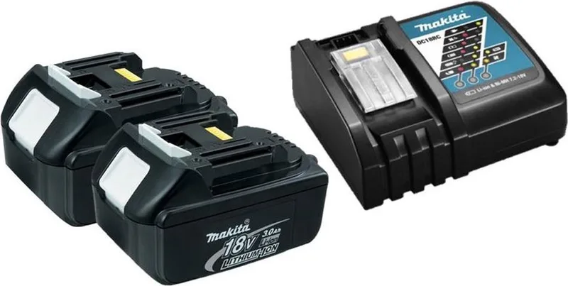 Accu Starterset 18V DC18RC 2x BL1830B - Y-00197 von Makita – Produktbild