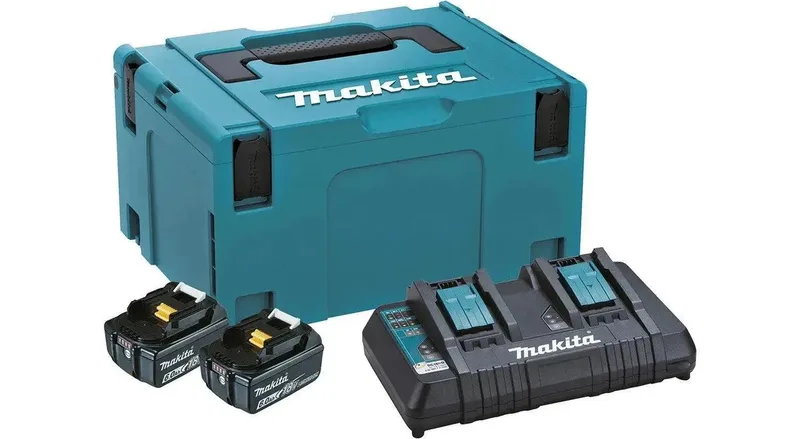 Accu Starterset 18V DC18RD 2xBL1860B - 198077-8 by Makita – product image