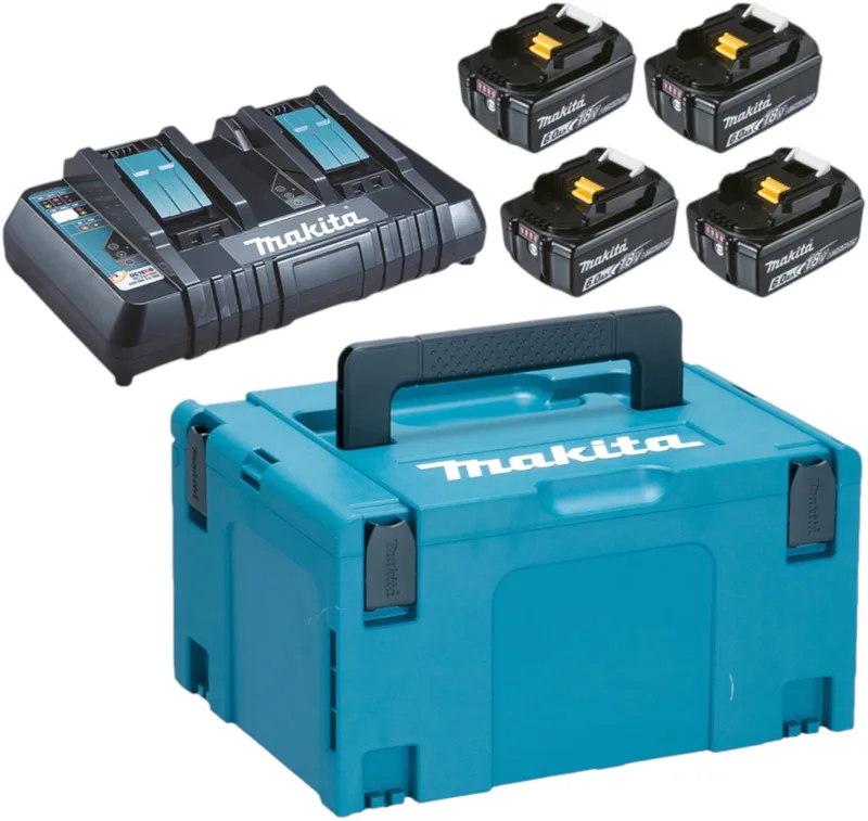 Accu Starterset 18V DC18RD 4xBL1860B - 198091-4 by Makita – product image
