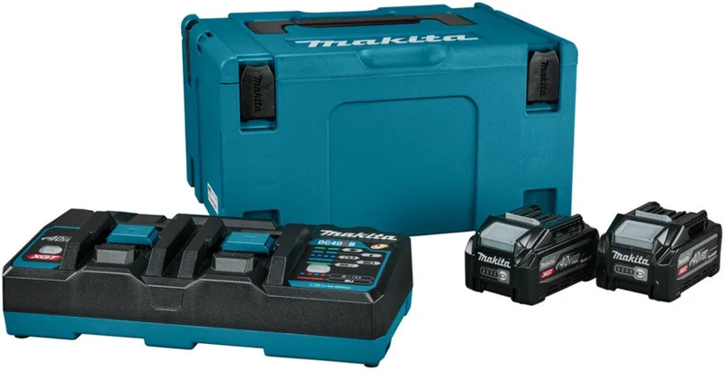 Accu Starterset XGT DC40RB 2x BL4040F - 1911D8-0 de Makita – image du produit