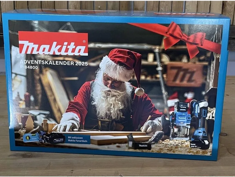 Adventskalender - met exclusieve artikelen - met mini accuboormachine sleutelhanger - Limited Edition -kerstkado voor Makita fans P-84800 de Makita – image du produit