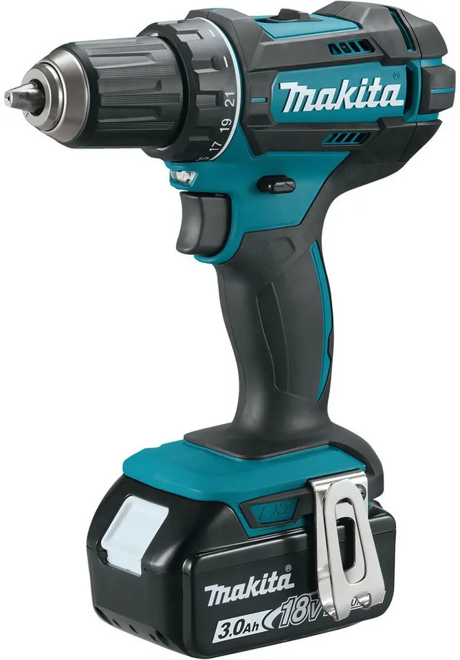 Tournevis électrique Ddf482rfj 18v+2 Bl1830b de Makita, Bleu – image du produit 3 sur 5