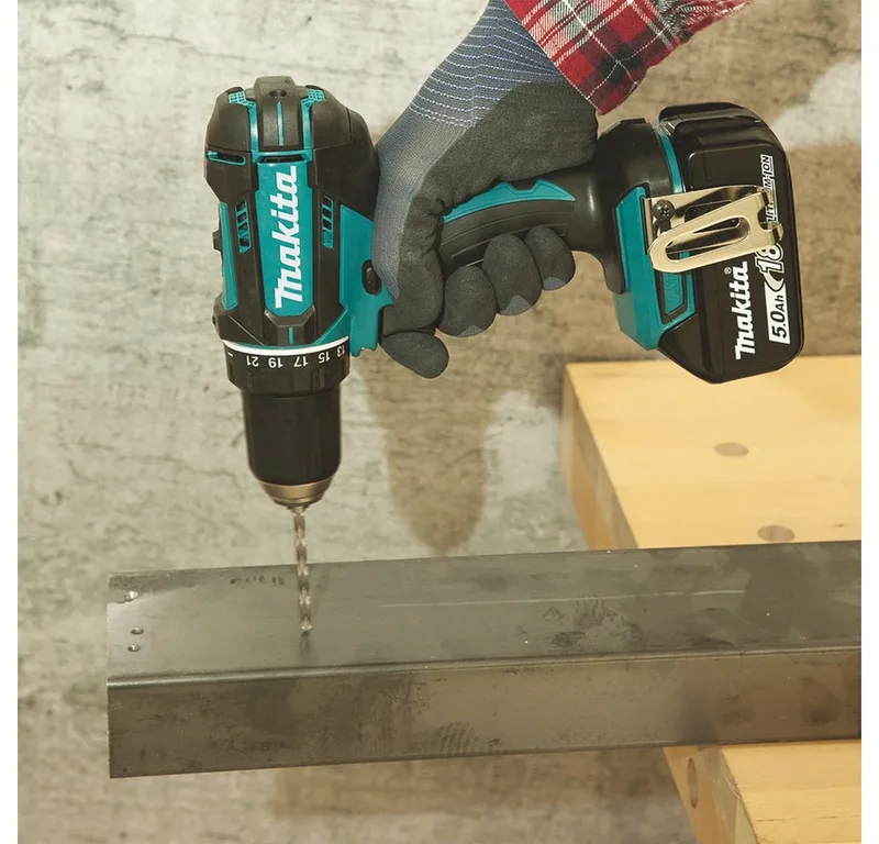 Tournevis électrique Ddf482rfj 18v+2 Bl1830b de Makita, Bleu – image du produit 2 sur 5