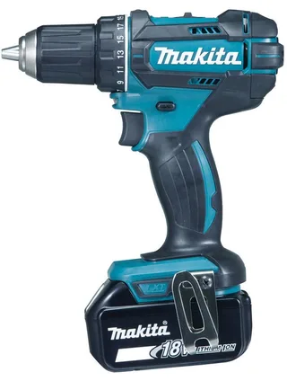 Tournevis électrique Ddf482rfj 18v+2 Bl1830b de Makita, Bleu – image du produit 4 sur 5