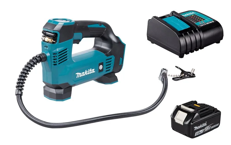 Akku-Handkompressor DMP 180 mit Akku 3 Ah und Ladegerät DC18SD by Makita – product image