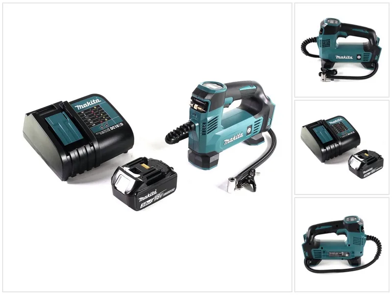 Akku-Handkompressor DMP 180 SF1 Akku Kompressor 18 V 8,3 bar + 1x Akku 3,0 Ah + Ladegerät von Makita – Produktbild 1 von 5